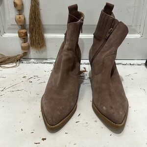 Jeffrey Campbell taupe boots